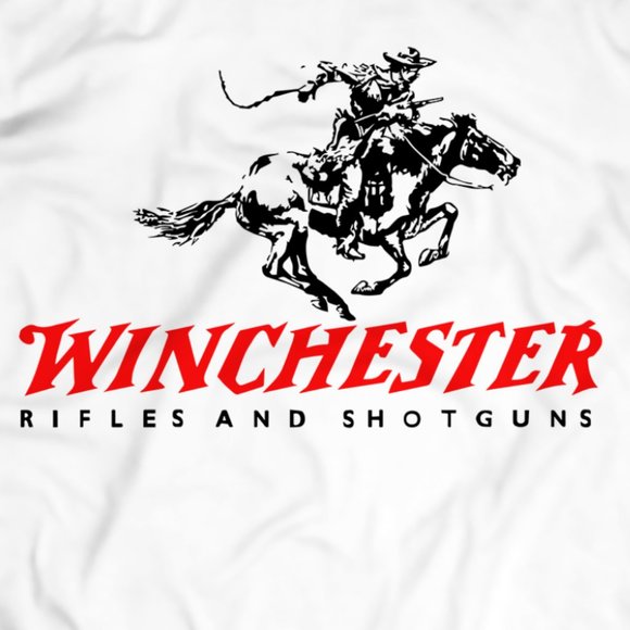 Winchester Rifles White Range Tee Logo - Picture 2 of 2